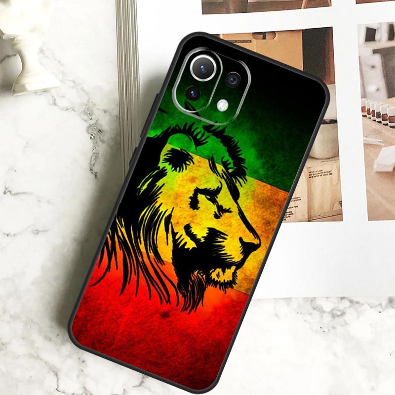 Rasta Lion Reggae Bob Marleys Case For Xiaomi 13 14 Pro Ultra 12 13 Lite 11T 12T 13T POCO F5 M6 X3 X5 X6 Pro F3 M5s Cover