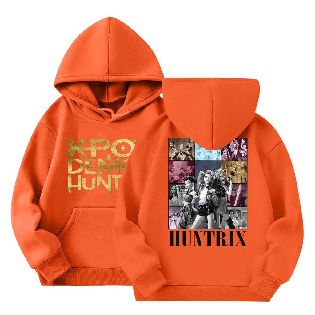 Child Fashion Lightweight Long Sleeve Pullover With Pockets  Print Hoodie