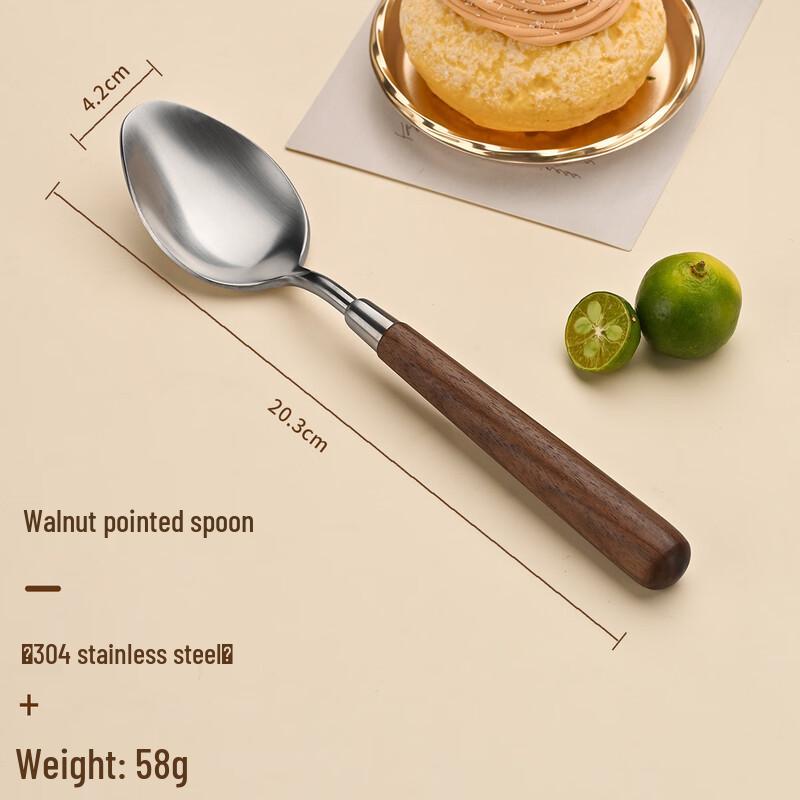 Walnut Handle 304 Stainless Steel Cutlery