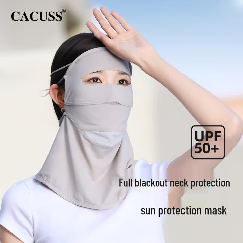 CACUSS Women s Full Face UV Protection Sun Mask One Size серый