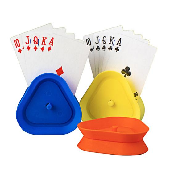 4Pcs Triangle Poker Card Holder Little Hands Kids Seniors Arthritis Hands-Free Paper Cards