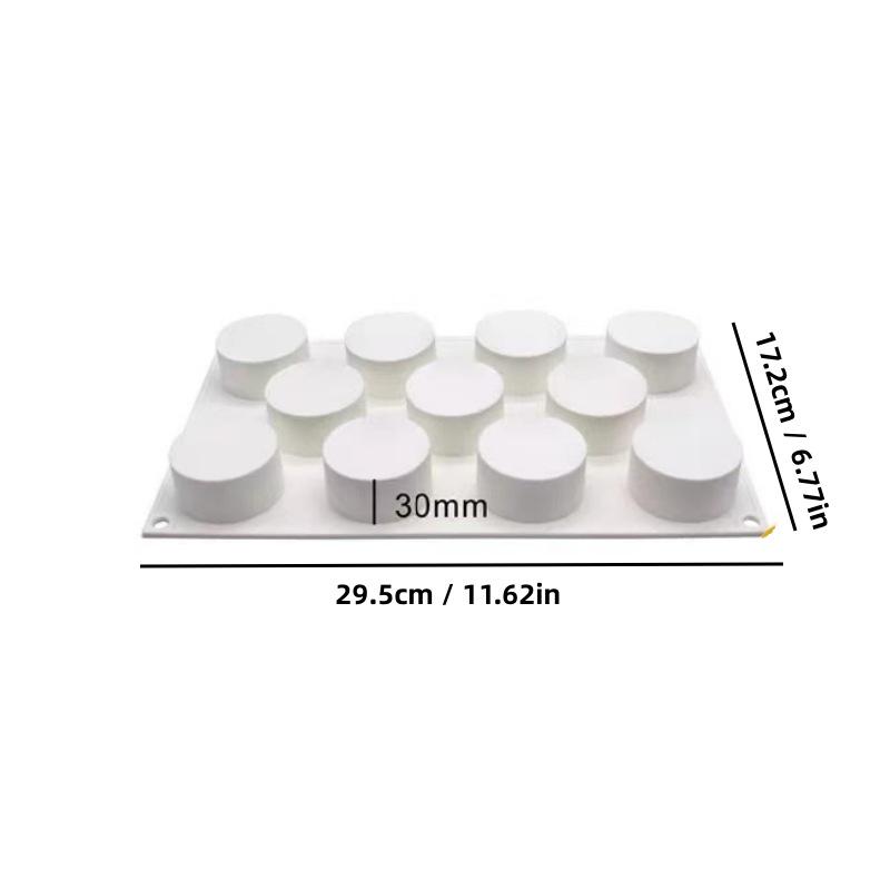Cylindrical Cake Silicone Mold for Baking and Chocolate Desserts