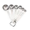 2025 Hot 6pcs/set Food-grade Stainless Steel Measuring Spoon Set Sugar Coffee Powder Spice Measure Scoop Kitchen Baking Tool