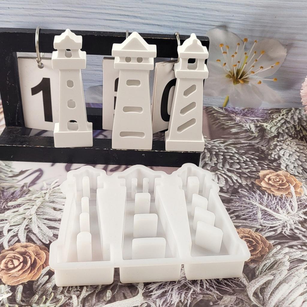 Flexible Sturdy Silicone Mould To Easily Craft Supplies Lighthouse Decoration Accessory for Any Ages Home Ornament