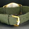 HAND-WINDING VINTAGE SWISS MENS REFURBISHED GREEN COLOR DIAL WATCH A707400-1