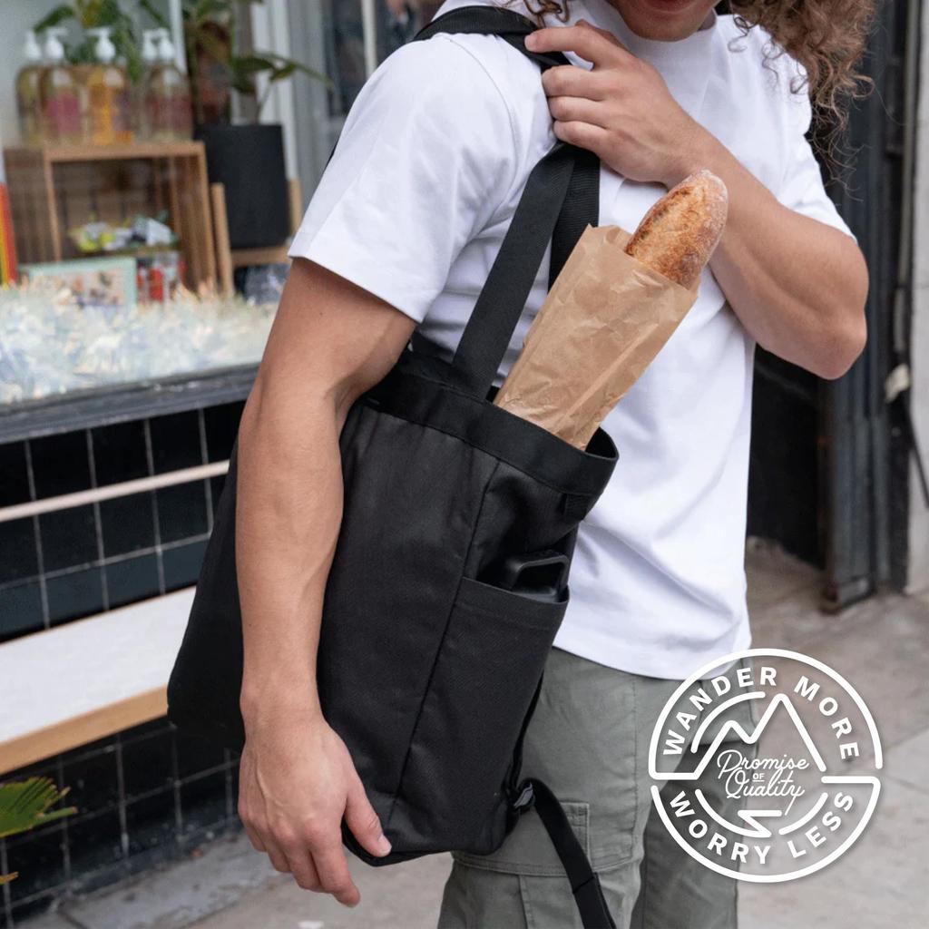 Wondard Tote Backpack, Black (WTB-BK-1)