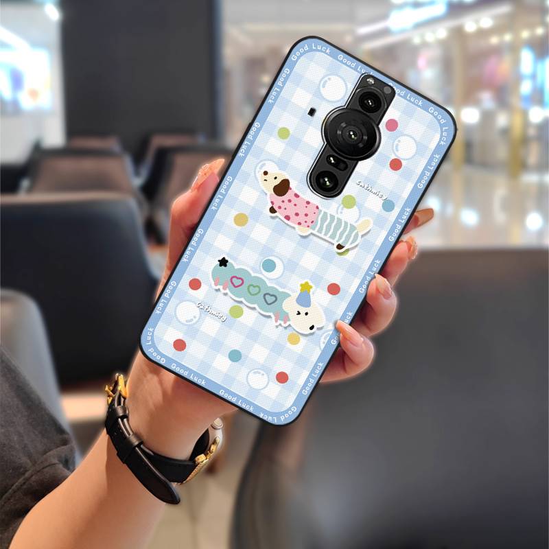 Graffiti Anti-dust Phone Case For Sony Xperia Pro-I Animals Durable Full wrap Dirt-resistant Waterproof Cartoon Cute TPU