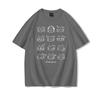 Cute Cat Print Casual Tee Shirt Cotton Harajuku Trend Girls Short Sleeve Tshirt Girls Breathable ONeck Tops Girl Clothing