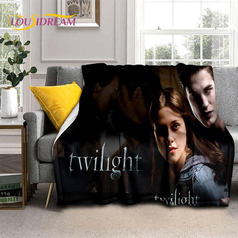 Film Stmívání Bella Edward Deka, Měkká přehozová deka pro Domácnost Ložnici Postel Pohovku Piknik Cestování Kancelář Krycí deka Dítě