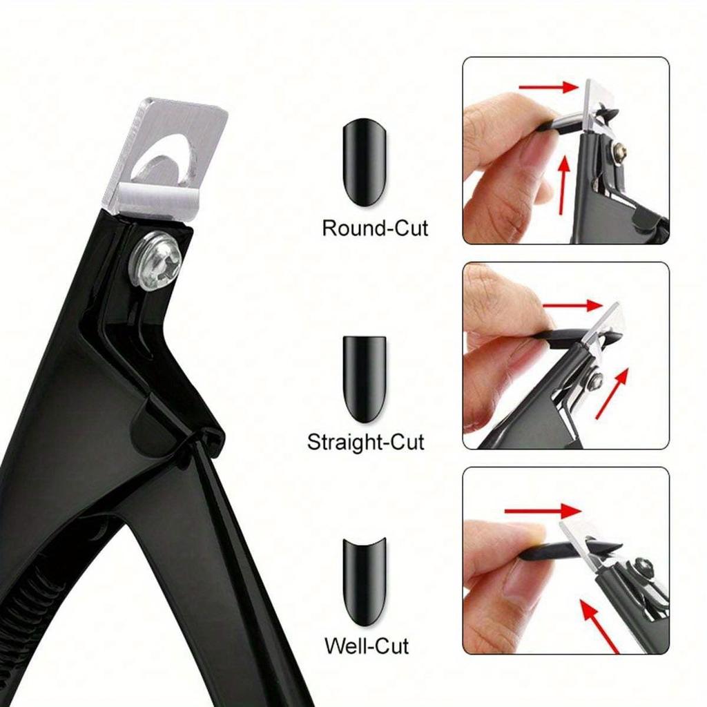 1pc Professional Nail Capsule Cutter U-Shaped False Acrylic Nail Tips Cutter Stainless-Steel Cut Trimmer Manicure Scissors