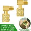 Mini Split Adapter, R410A Adapter Kit R410A Refrigerant Hose Adapter Connector, Mini Split Vacuum Pump Kit 5/16 to 1/4 Coupler Valve Core Remover for