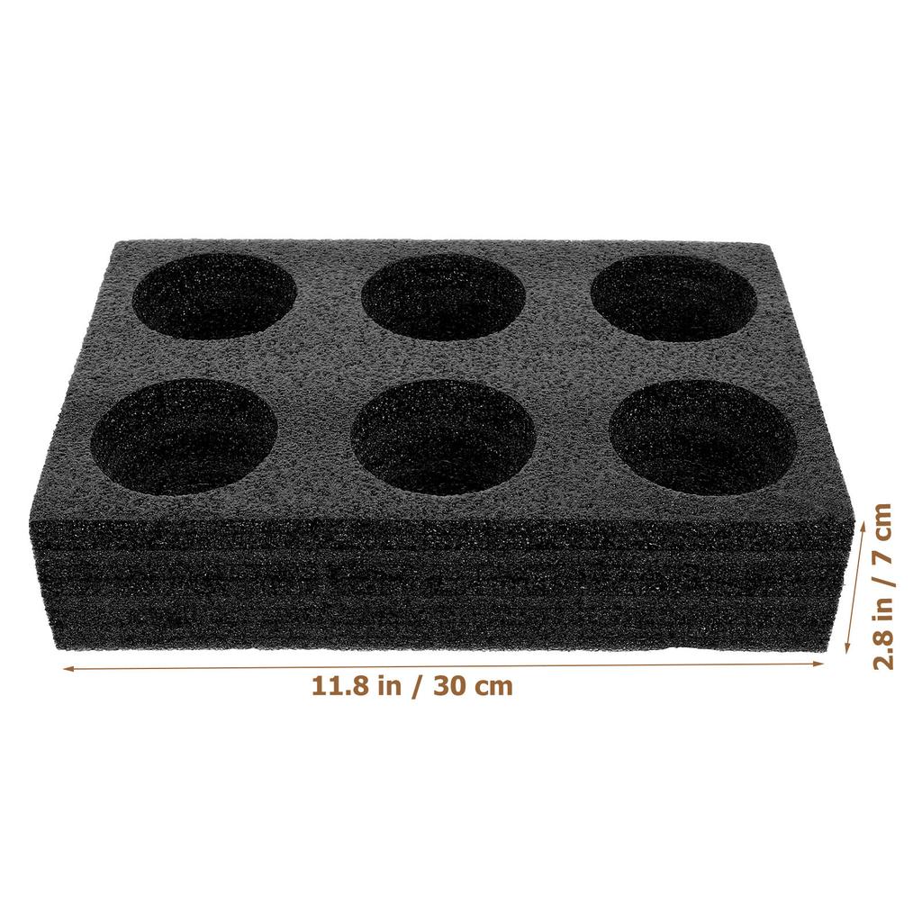 6-Hole Drink Carrier Tray Portable Coffee Milk Tea Beverage Cup Holder Takeout Cup Tray Drink Carrier Trays Beverage Accessory