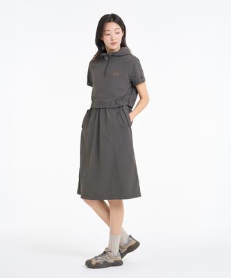 Bbc Earth Women'S Layered Hoodie Dress Khaki