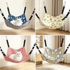 Hanging Cat Hammock Swing Bed, Summer Breathable Cat Nest Sleeping Bag, Cage Mounted Soft Pet Mat, Random Color Pattern