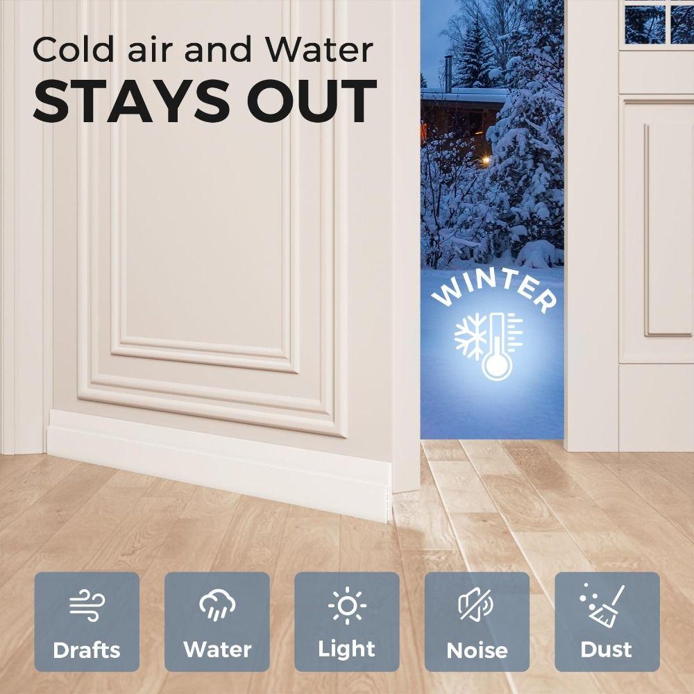 Insect Prevention Door Bottom Sealing Strip Self-adhesive Door Draft Stopper  Living Room