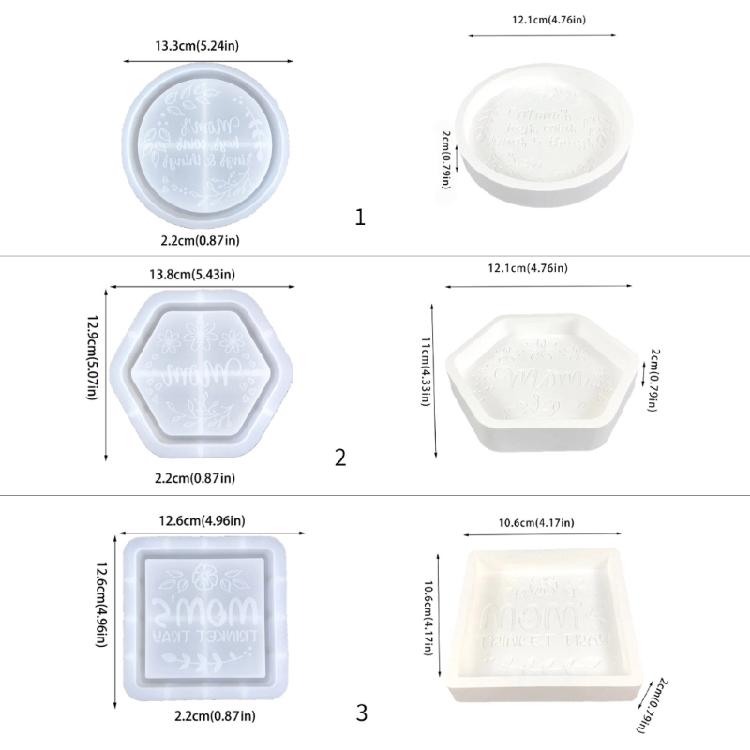 Resin Tray Mold Silicone Jewelry Tray Molds Epoxy Resin Casting Molds Storage