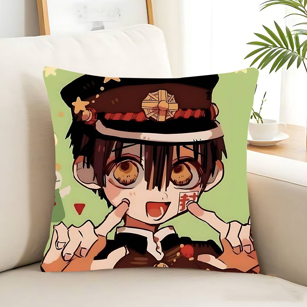 Toilet Bound Hanako Kun Pillow Case Removable Washable Cushion Cover – All-Season Soft Linen