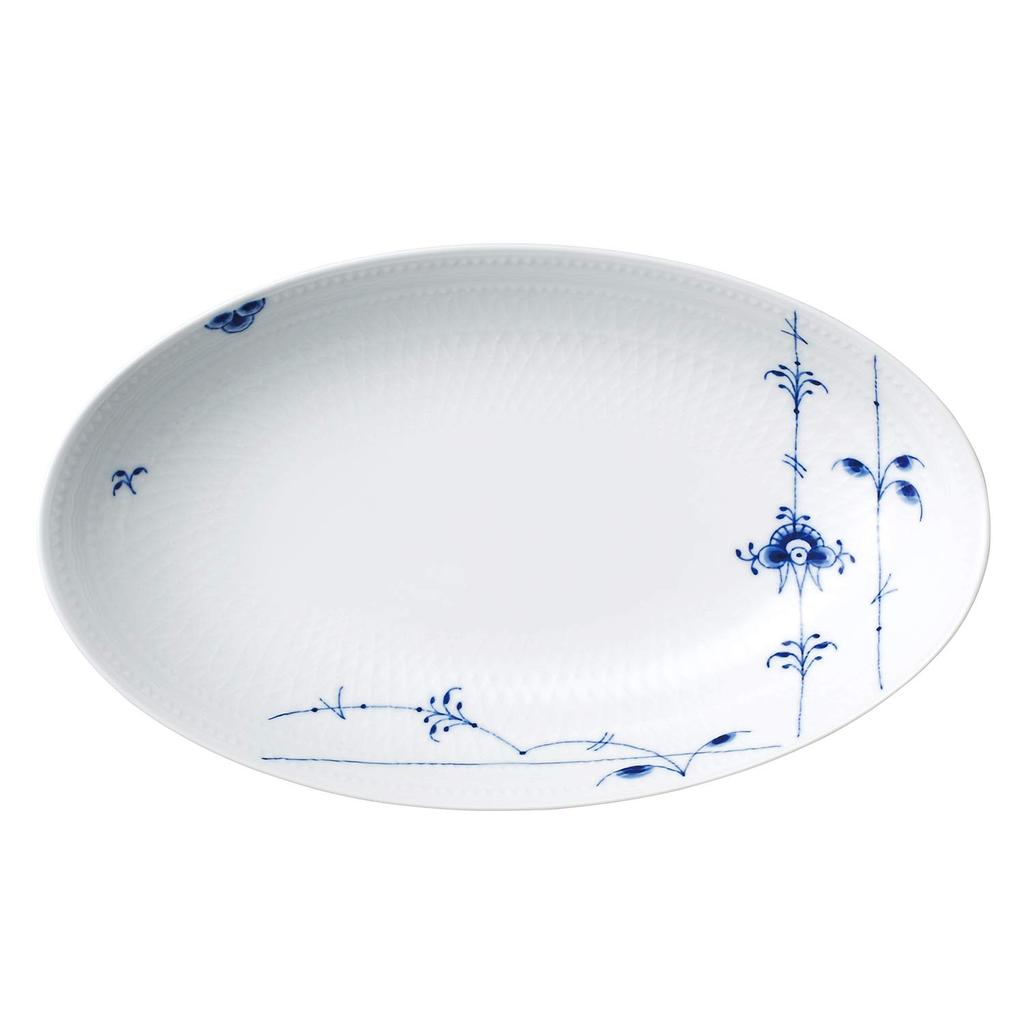 Royal Copenhagen Blue Palmette Oval Dish, 27cm, Wedding Gift, Product Number 1016959
