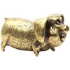Brass Creative Small Bronze Pig Figurines Chinese Zodiac Pig Ornaments Metal Pendants Ornaments Desktop Decoration Home Decor