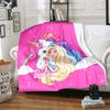 1pc Unicorn Princess Adventure Cartoon Blanket,Portable Throw for Travel & Camping, All Season Cozy Blanket,Ideal Gift