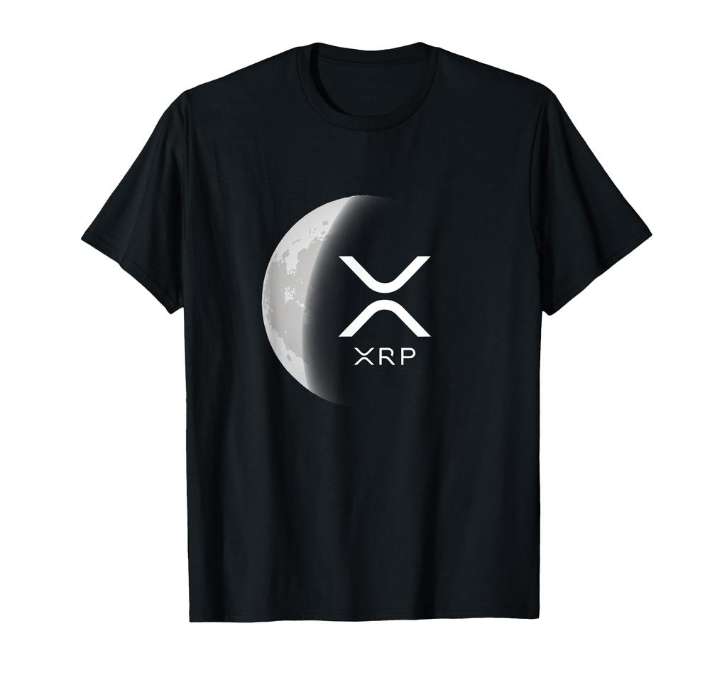 Internet Money Cryptocurrency Ripple XRP Moon T-Shirt