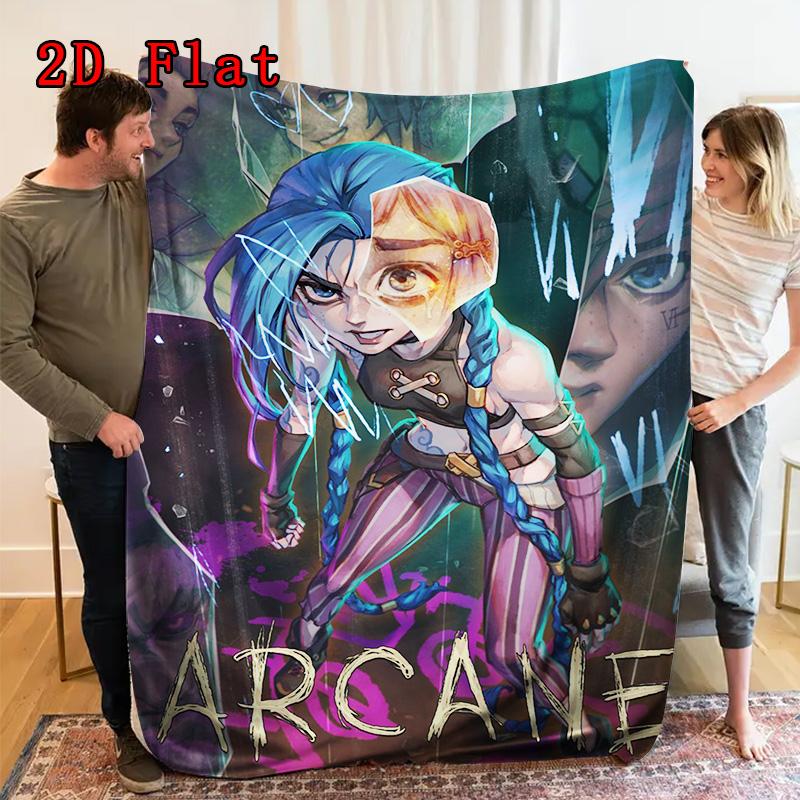 Jax theme 2D Flat Pattern Flannel Blanket High quality All Seasons Warmth and Comfort Perfect for Christmas Gifts.PMT0914373