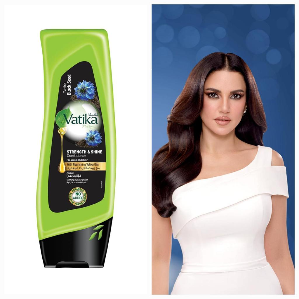 Hair Conditioner Turkish Black Seed Vatika Dabur UAE, India Strength & Shine| Intense Nourishment | Prevents Frizz | For Weak, Dull Hair