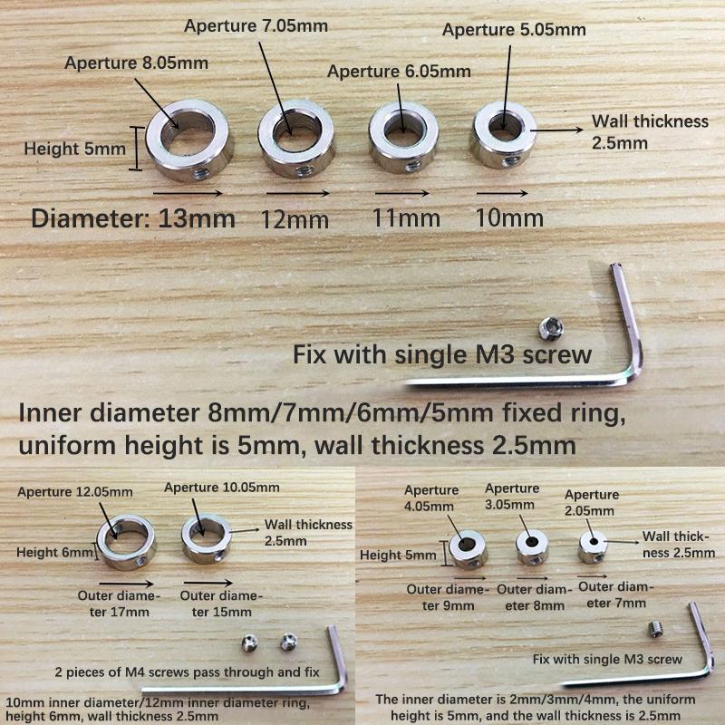 2mm-12mm Woodworking Tools Drill Limiter Depth Stop Collars Ring Positioner Limit Ring Carpentry Tools Accessories