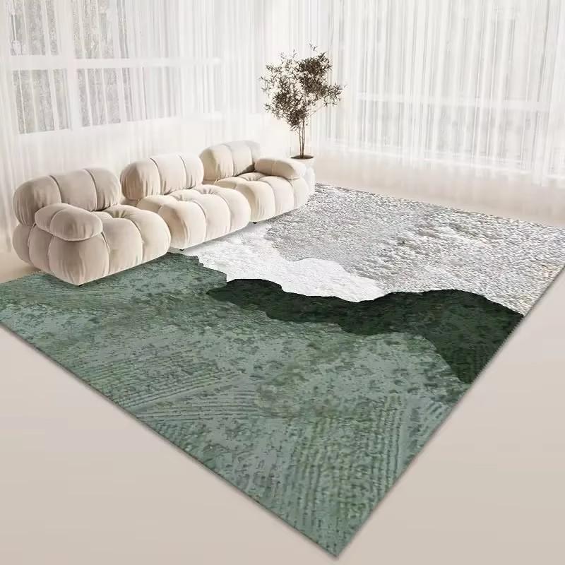 American Style High Quality Carpet Soft Anti-slip Design Large Living Room Area Rugs Decoration Bedroom Lounge Floor Mat Flannel