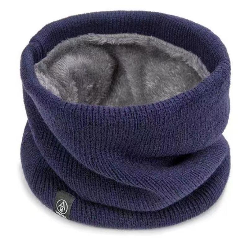 Knitted Scarf, Winter Fleece Thickened Neck Guard, Warm Cycling Cold-proof Face Mask, Scarf