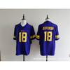 Vikings Team Football Jersey 22 Number Embroidered Rugby Shirt Adult Unisex