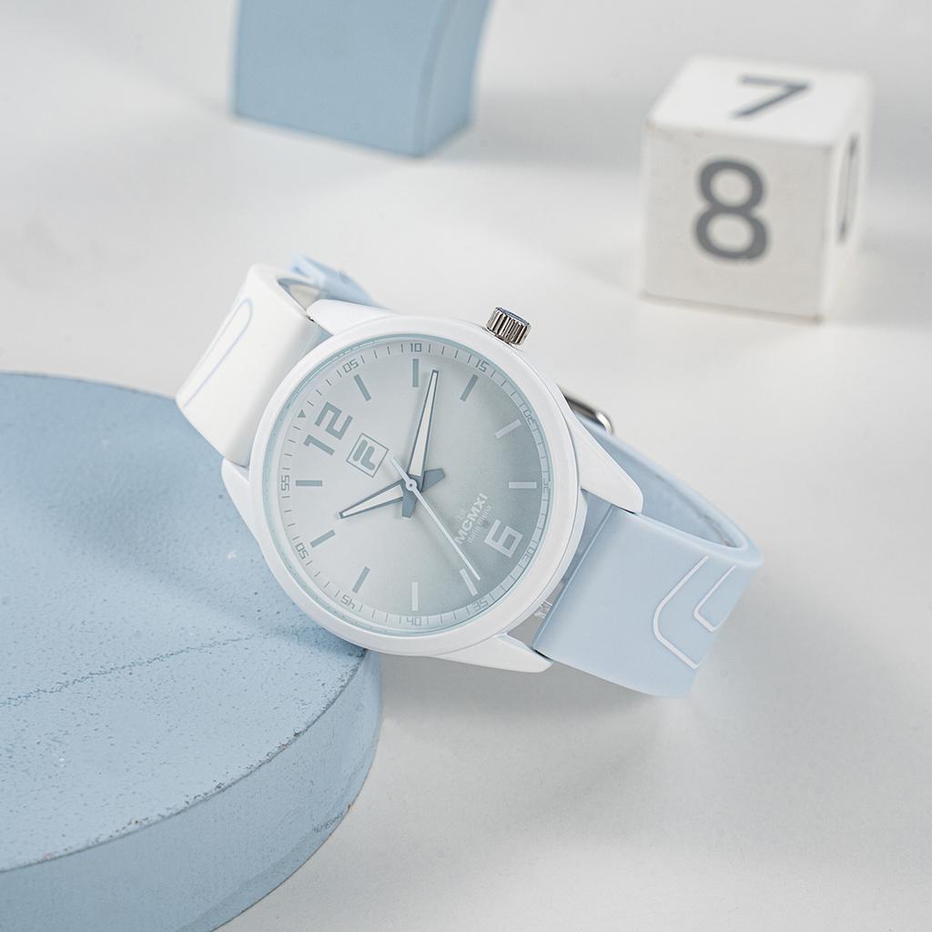 FILA 6485 Series Quartz Watch Silicone Strap 43mm Blue Dial Fashion Trend Women watches FLM38-6485-004