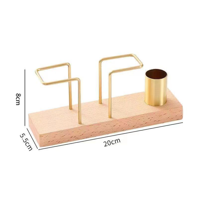 Beech Wood Vertical Tissue & Toothpick Holder for Dining Tables