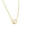 Les Trésors De Lily [H0500] - Gold-plated Necklace 'Love' White Gold - 10x10 Mm