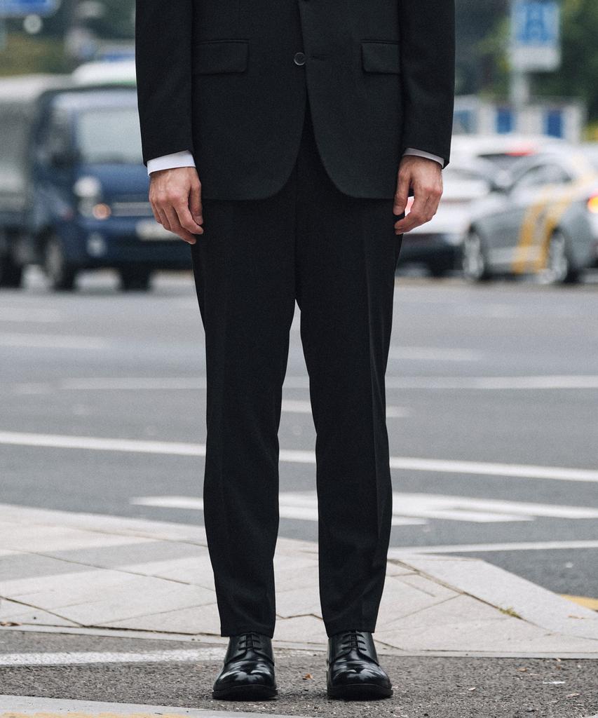 Stco [Four Seasons] Tech-Poly Four-Way Stretch Essential Suit Set_Black (Classic Fit)_Ssjwz51Set