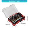 38Pc Magnetic Ratchet Screwdriver Bit Set Durability Ergonomic Design For Precise Automotive Electronics Maintenance