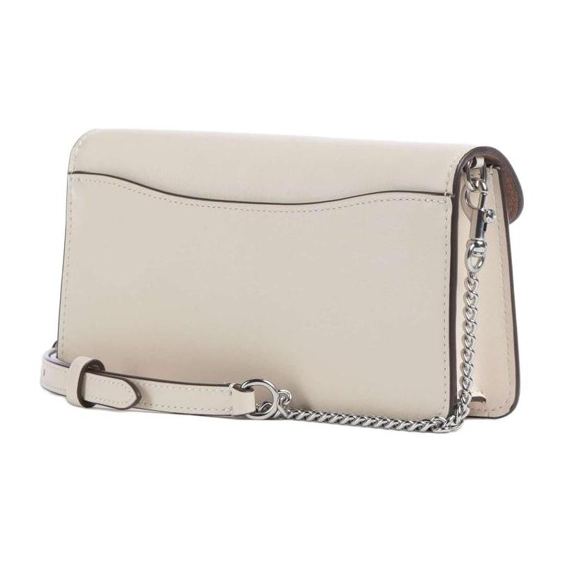COACH Tabby 21 Logo Print Calfskin Hand Crossbody Shoulder Bag Small Women's Chalk White