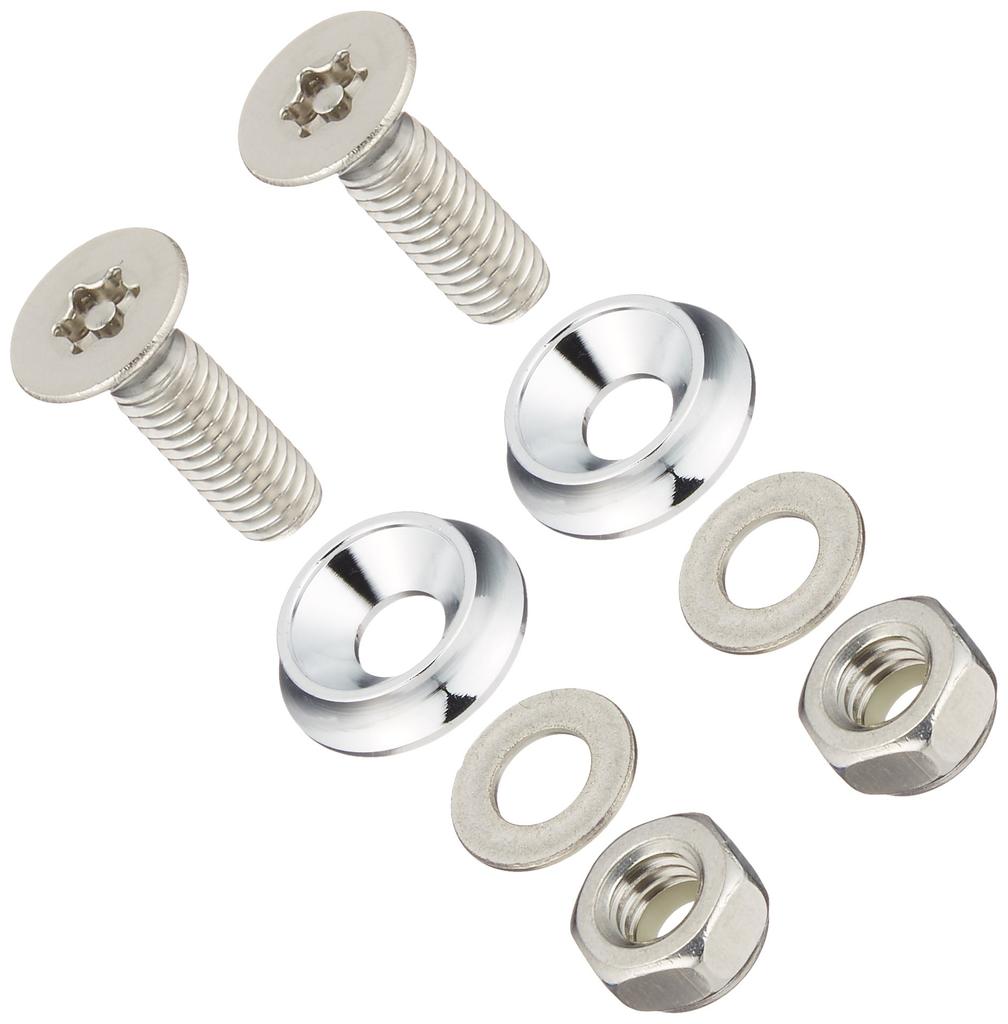 C.F.POSH 200376 License Plate Bolt & Nut Plated