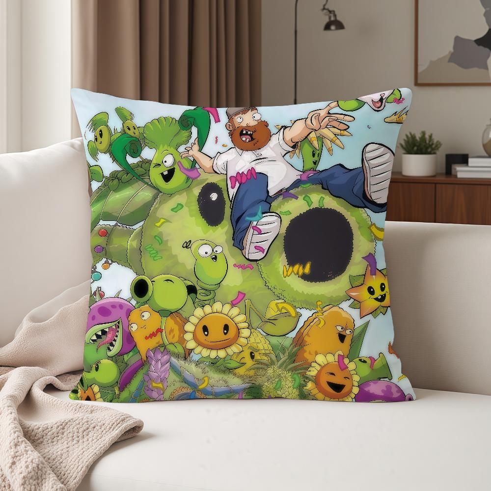 Game PPlants Vs ZZombies Strategy Pillow Case Suitable For Bedrooms Living Rooms Cars Home Decoration