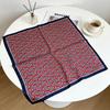 70cm×70cm Retro Paisley Imitation Silk Square Scarf - Versatile Decorative Neck Scarf Shawl