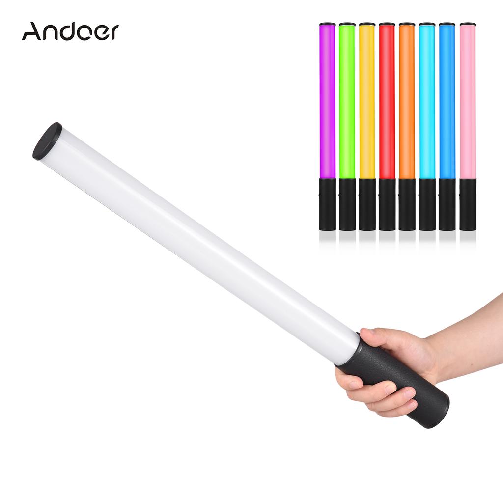 Andoer W150RGB Hand-RGB-Lichtröhre, LED-Videolichtstab, 2500 K-9000 K, dimmbar, 20 Beleuchtungsszenen