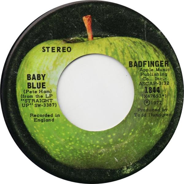 

7inch Record BADFINGER Baby Blue 1844 Apple Records 1972 Canada Rock Used