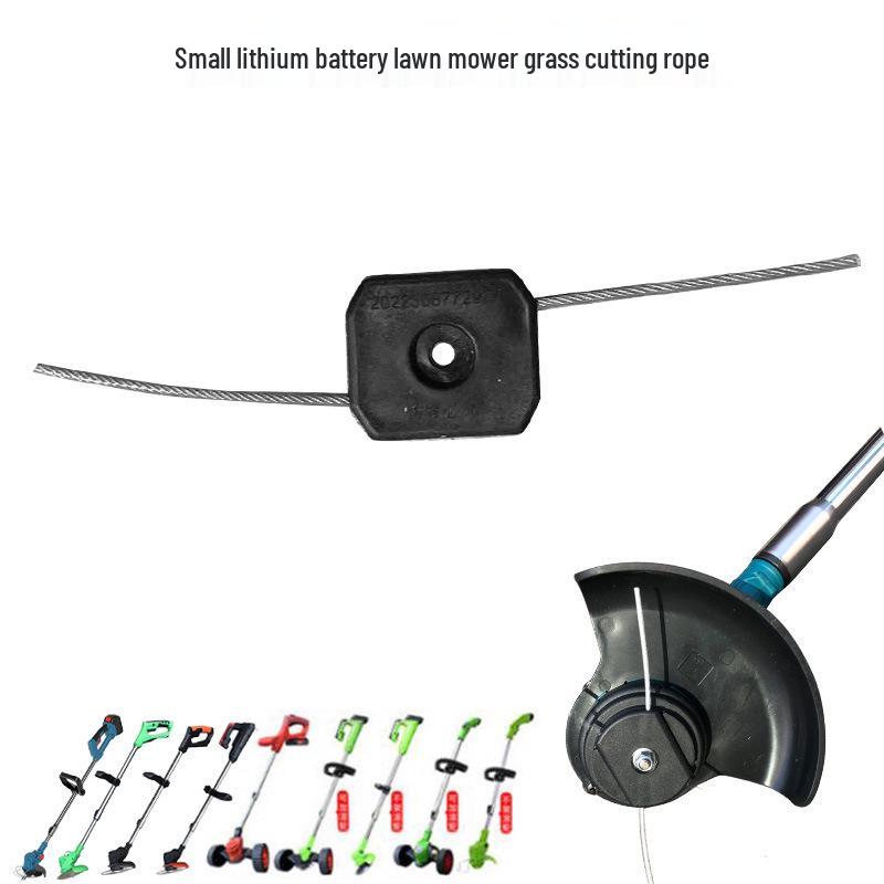 Rechargeable Lithium Battery Lawn Mower with Wheels - Compact Weeding Tool