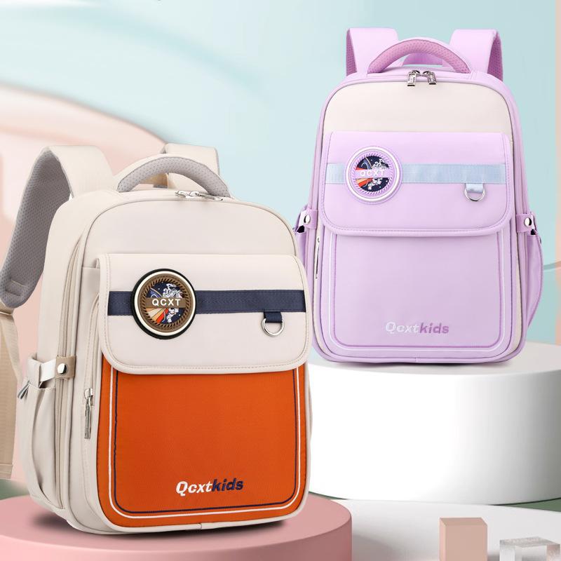 

New Schoolbag for Primary School Students Girls Lightweight Burden Reduction and Protection of Spine British Style Large Capacity Children s Backpack