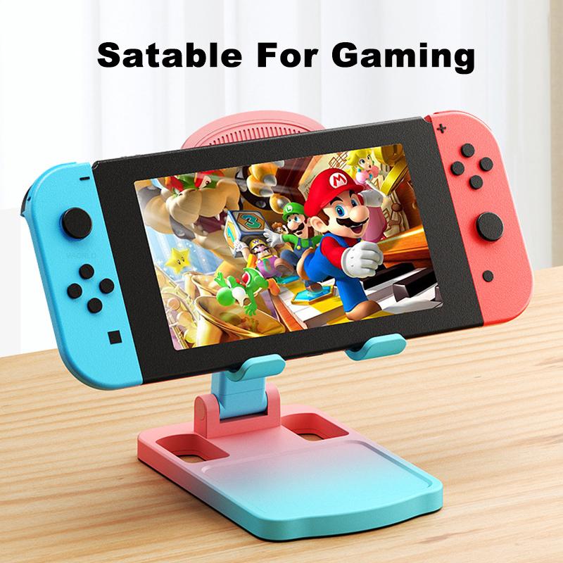 VAORLO Gradient Color Phone Holder Portable Foldable Phone Bracket For Cellphone iPad Stable Desk Stand Adjustable Angle For Iphone 11 11pro