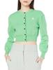 FRAY Pierre Cardin Emblem Crew Cardigan FWNT241814 Green I.D. Women's