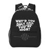 Retro Rock Arctic Monkeys Music Album Graphic Backpack Student Boys Girls BookBag Children School Bag Shoulder Bag for Men Women