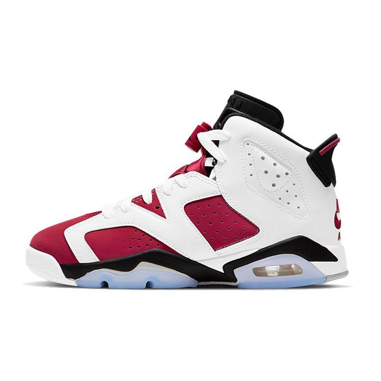 Jordan GS Air Jordan 6 Retro Carmine White Black 384665-106 36.5