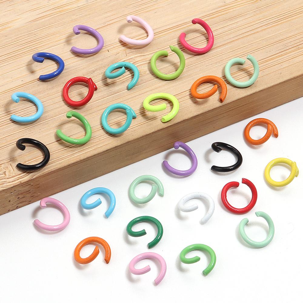 200-500pcs/Lot 6 8 10mm Colorful Open Jump Rings Split Jump Ring Connector For Diy Jewelry Making Findings Accessories Supplies