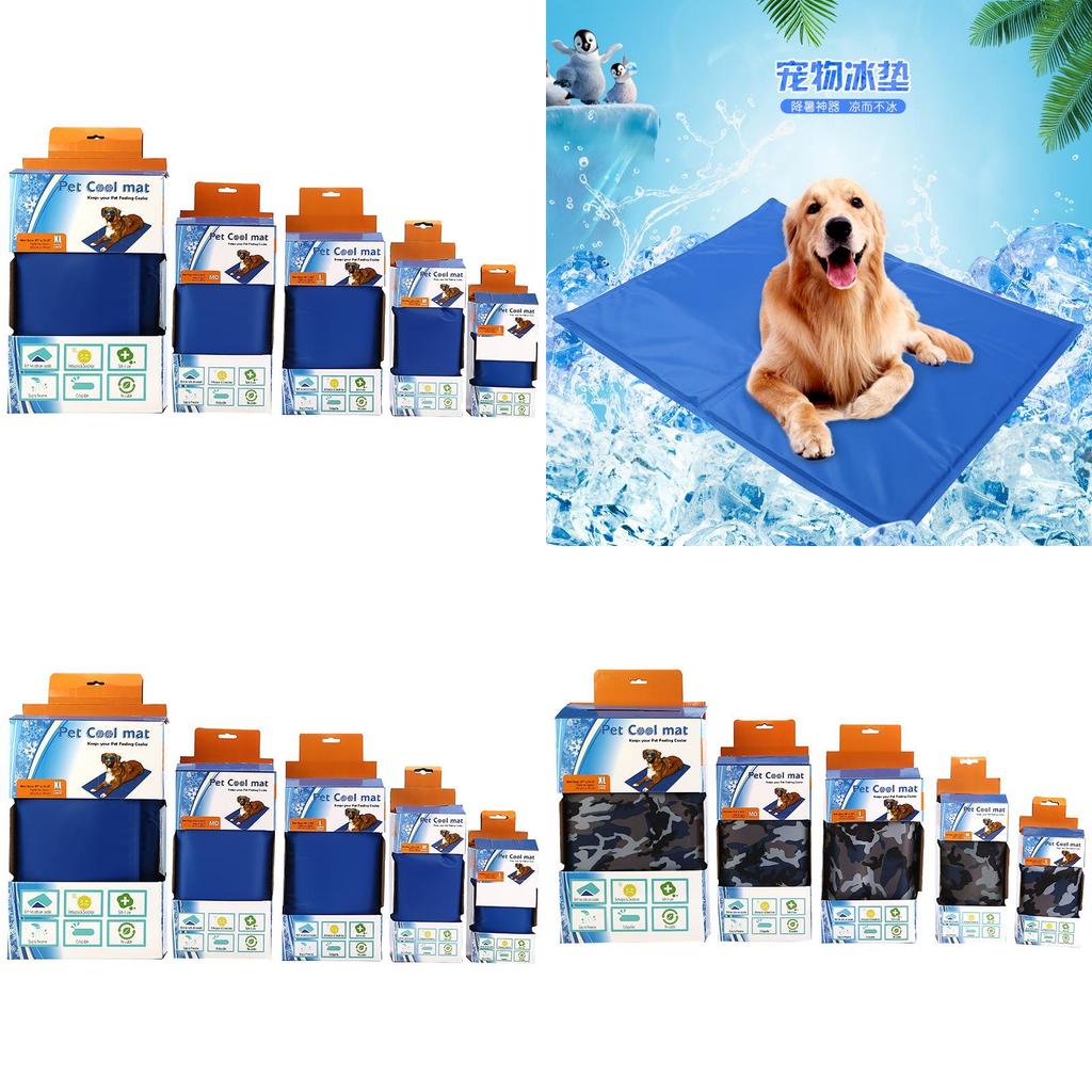 Summer Gel Cooling Dog Mat Breathable And Soft Pet Ice Pad Multiple Designs Available